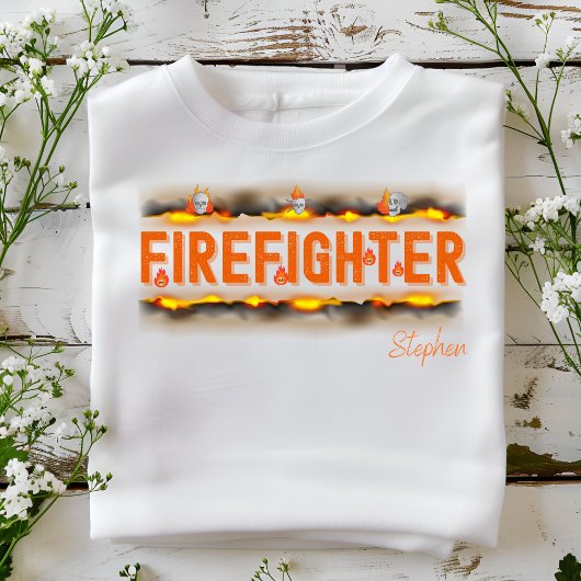 Halloween-Feuerwehrhoodie mit Namen Sweatshirt