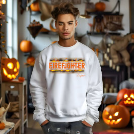 Halloween-Feuerwehrhoodie mit Namen Sweatshirt
