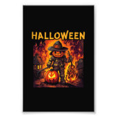 Halloween, Feuerwehrmann, Trick oder Lust? Fotodruck (Vorne)
