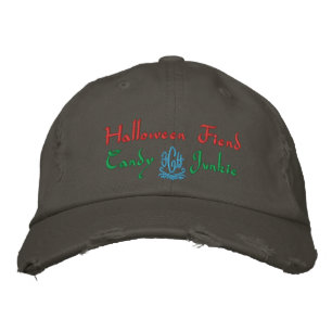Halloween Fiend Candy Junkie in Nickel Bestickte Kappe