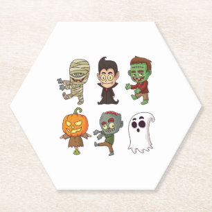 Halloween-Figuren Untersetzer