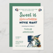Halloween Filmabend Niedlich Gremlin Fun Sweet 16 Einladung (Vorne/Hinten)