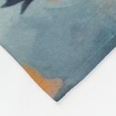 Halloween Finnischer Lappund mit Pumpkins Beängsti Fleecedecke (Ecke)