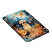 Halloween Finnischer Lappund mit Pumpkins Beängsti Magnet (Rechte Seite)