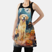 Halloween Finnischer Lappund mit Pumpkins Beängsti Schürze (InSitu)