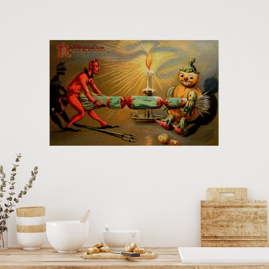 Halloween Firecracker Poster (Küche)