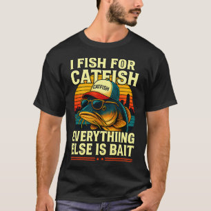 Halloween Fisch US Flagge Patriotischer Angel T-Shirt