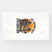 Halloween Fitness-Trainer Hexe Kürbis Workout Gr Banner (Horizontal)