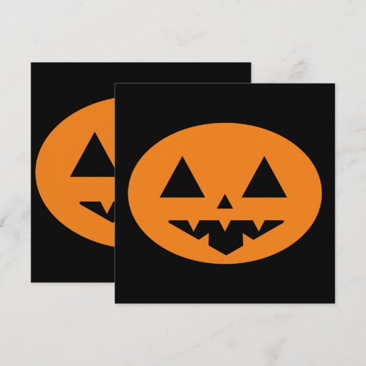 Halloween-Flachkarte (Vorne/Hinten)