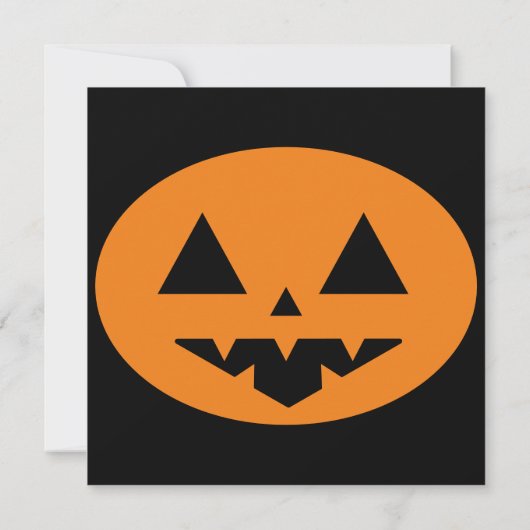 Halloween-Flachkarte (Rückseite)