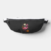 Halloween Flamingo Skelett Candy Eimer Vektor De Bauchtasche (Ablage )