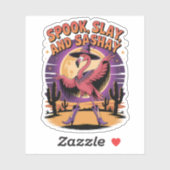 Halloween Flamingo Spaß Aufkleber (Blatt)