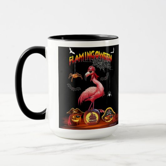 HALLOWEEN FLAMINGOWEEN PIRATE TASSE (Links)