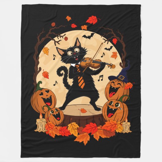 Halloween-Flanelldecke Fleecedecke (Vorderseite)