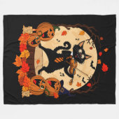 Halloween-Flanelldecke Fleecedecke (Vorderseite (Horizontal))
