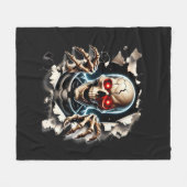 Halloween-Flanelldecke Fleecedecke (Vorderseite (Horizontal))