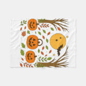 Halloween-Flanelldecke Fleecedecke (Vorderseite (Horizontal))