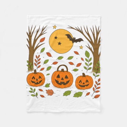 Halloween-Flanelldecke Fleecedecke (Vorderseite)