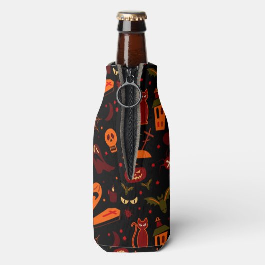 Halloween Flaschenkühler (Flasche Rückseite)