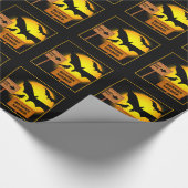 Halloween-Flecht-Party-Glanzpapier Geschenkpapier (Ecke)
