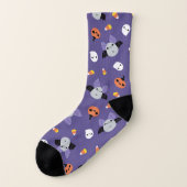 Halloween-Flechtmuster Socken (Links - Außen)