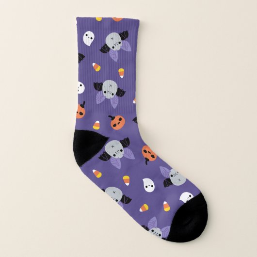 Halloween-Flechtmuster Socken (Links - Innen)