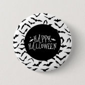 Halloween-Fledermaus-Anstecknadel Button (Vorderseite)
