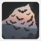 Halloween Fledermaus Aufkleber (Vorderseite)