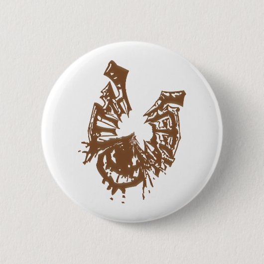 Halloween-Fledermaus Button (Vorderseite)