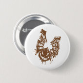 Halloween-Fledermaus Button (Vorne & Hinten)