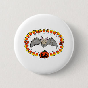 Halloween-Fledermaus Button