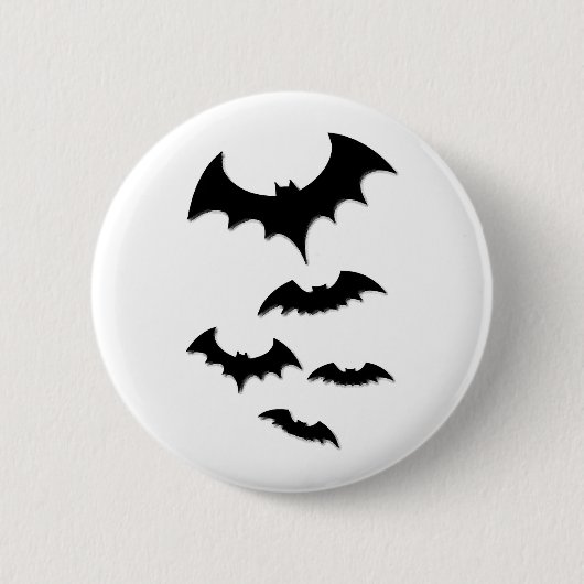 Halloween-Fledermaus Button (Vorderseite)