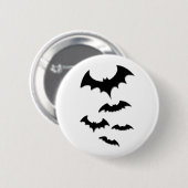 Halloween-Fledermaus Button (Vorne & Hinten)