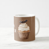 Halloween-Fledermaus-Cupcake Kaffeetasse (VorderseiteRechts)
