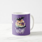 Halloween-Fledermaus-Cupcake Kaffeetasse (VorderseiteRechts)