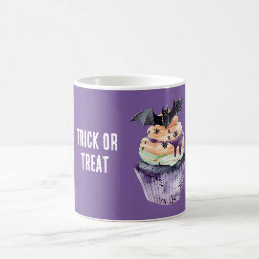 Halloween-Fledermaus-Cupcake Kaffeetasse (Mittel)