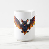 Halloween-Fledermaus fliegt Kaffeetasse (Mittel)