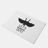 Halloween Fledermaus Fußmatte (Schrägansicht)
