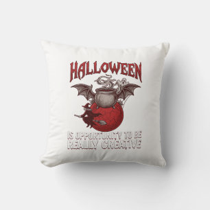 Halloween Fledermaus geflügelter Kessel fliegende Kissen
