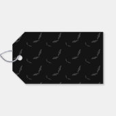 Halloween/Fledermaus-Geschenkmarken Geschenkanhänger (Rückseite Horizontal)