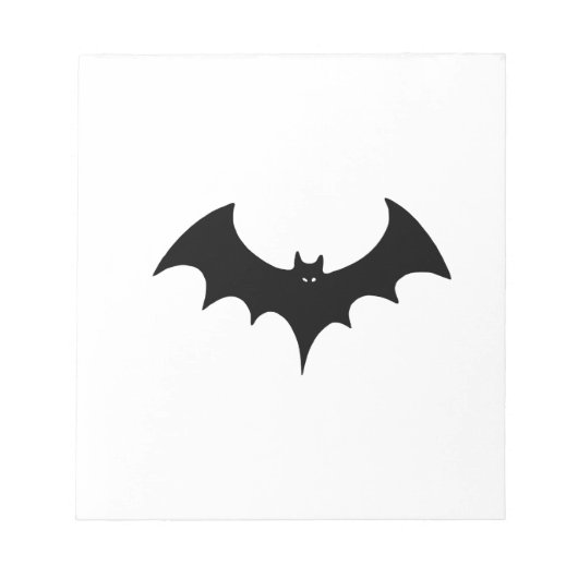 Halloween-Fledermaus Notizblock (Vorderseite)