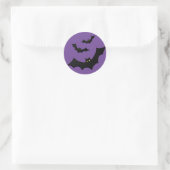 Halloween-Fledermaus Runder Aufkleber (Tasche)