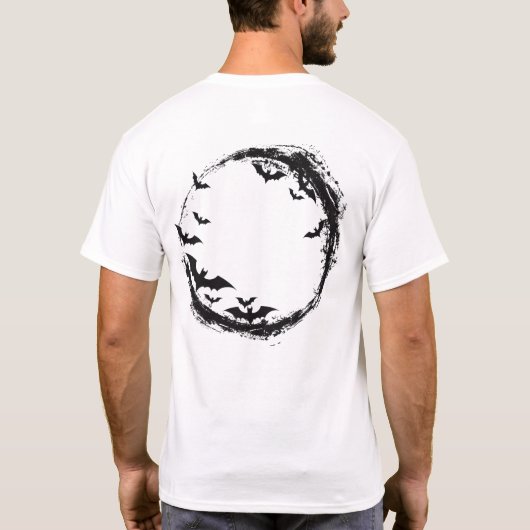HALLOWEEN Fledermaus T-Shirt (Rückseite)