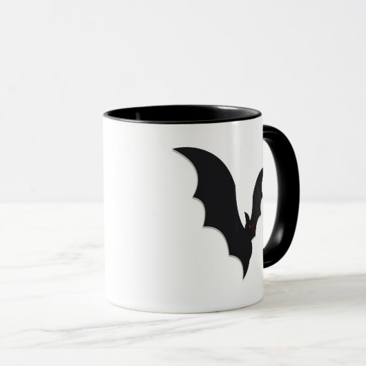 Halloween-Fledermaus Tasse (VorderseiteRechts)