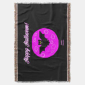 Halloween-Fledermaus-Wurfdecke Decke (Vorderseite Vertikal)