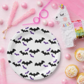 Halloween Fledermausdruck Pappteller (Party)