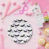 Halloween Fledermausdruck Pappteller (Party)