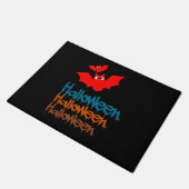 Halloween-Fledermäuse! Fußmatte (Schrägansicht)