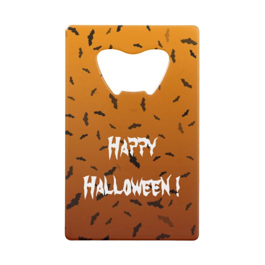 Halloween-Fledermäuse Geldbeutel Flaschenöffner (Vorderseite)