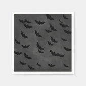 Halloween-Fledermäuse im Chalkboard Napkin Serviette (Vorderseite)